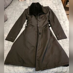 Gothic Chic Black Women's Coat